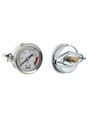 Осевой манометр Raifil PG 100/400 (в сборе для RO-300/500TW), 100/ 400 PSI точные измерения